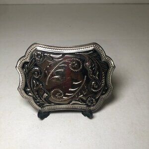 Vintage Miller Western Wear Silver Belt Buckle~ Country Western Rodeo